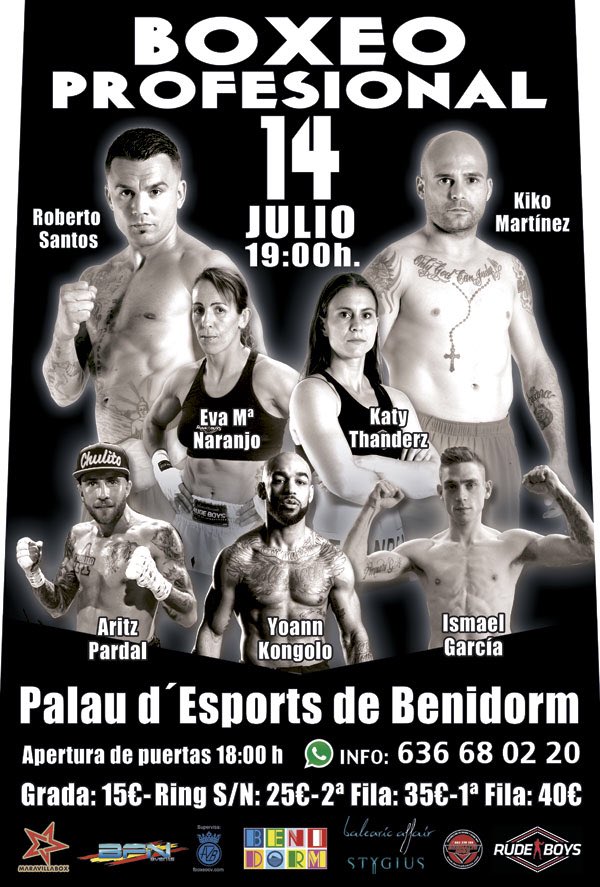KickBenidorm's tweet image. A disfrutar de buen BOXEO @RobertoSantosL3 @maravillabox @MartnezKiko @KathyThanderz @Evamaengho @SentoTsunami