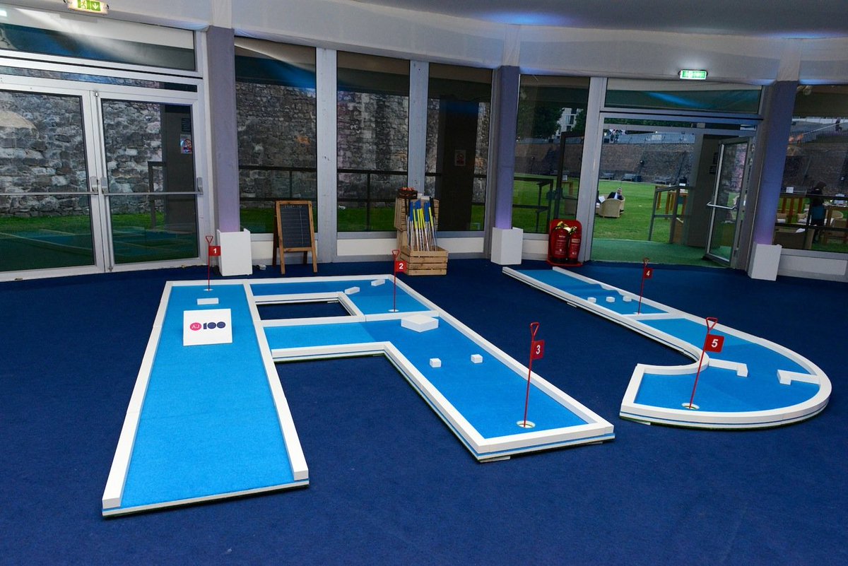 Very excited to have our mini golf at the #AJ100 awards up at the Tower of London. Such a great evening. #minigolf