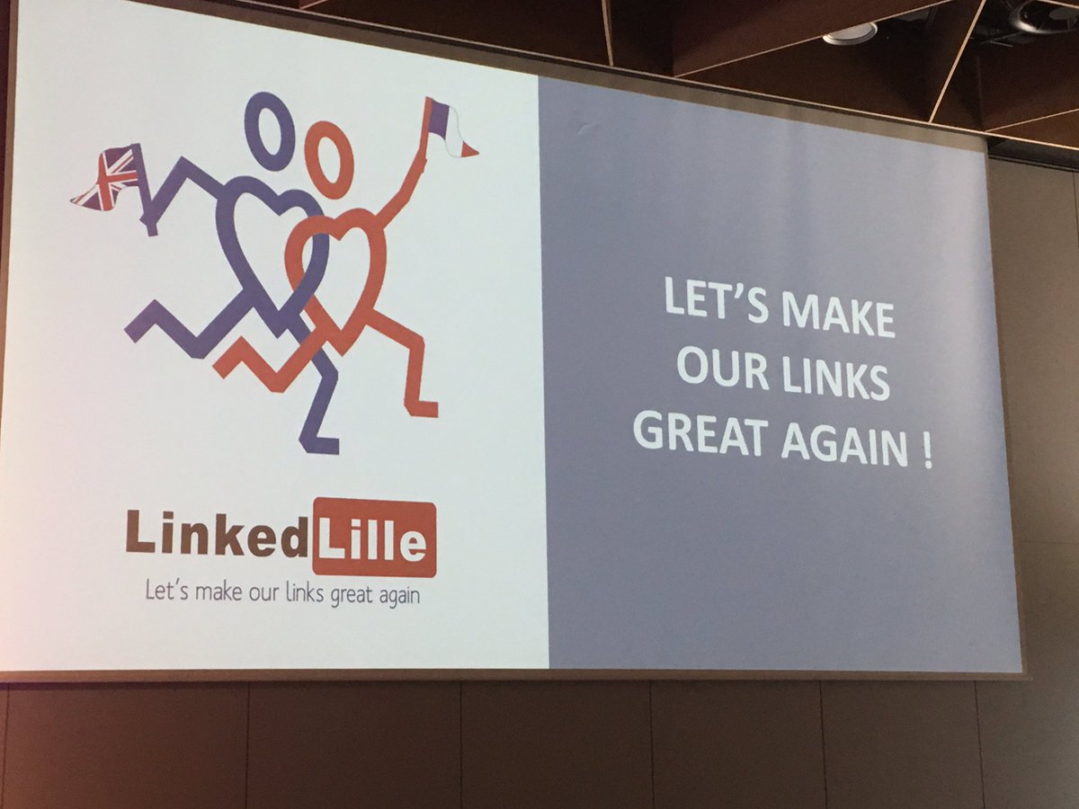 DavidSimplot's tweet photo. Lancement de l'opération #LinkedLille, "let's make our links great again" #Brexit #CGL https://t.co/coMLogdWBy