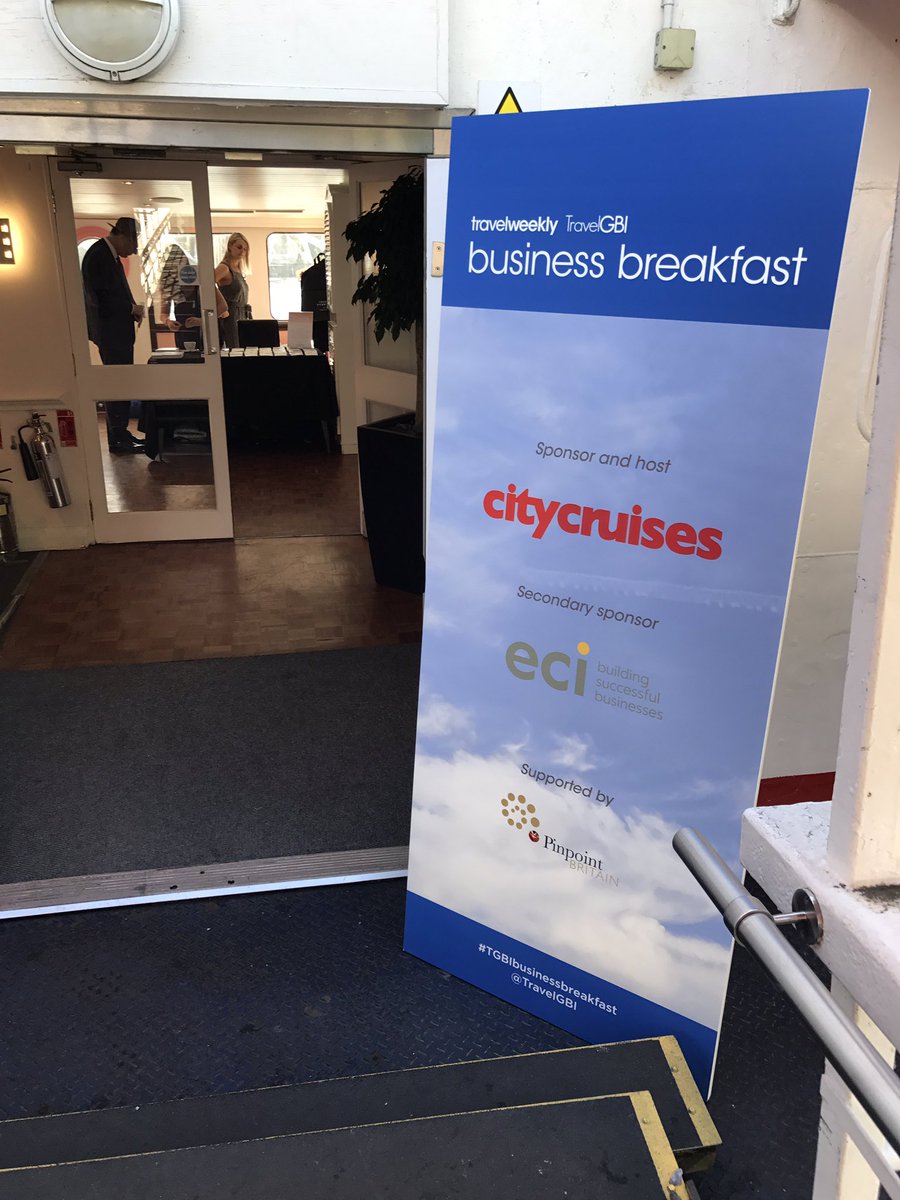 Looking forward to @travelweekly @travelgbi business breakfast with our chair Denis Wormwell https://t.co/Tzf8Lvkxti