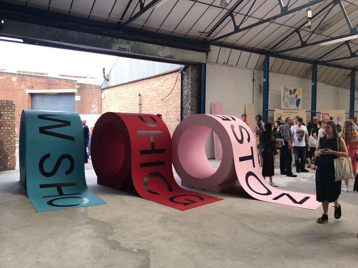 CopelandParkSE's tweet photo. The team from @kingstongraphic opened the shutter to unit 8 last night and there is still time today &amp; this weekend to check it out. https://t.co/mvBGILozh6