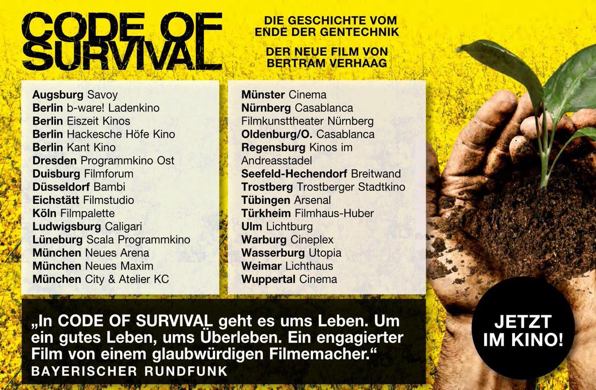 codeofsurvival_'s tweet photo. Pünktlich zum #Wochenende kommt der #film #codeofsurvival in vielen neuen #Kinos - auch in deiner Nähe!
Endlich auch #Köln & #Münster! https://t.co/5wgV8MFw83