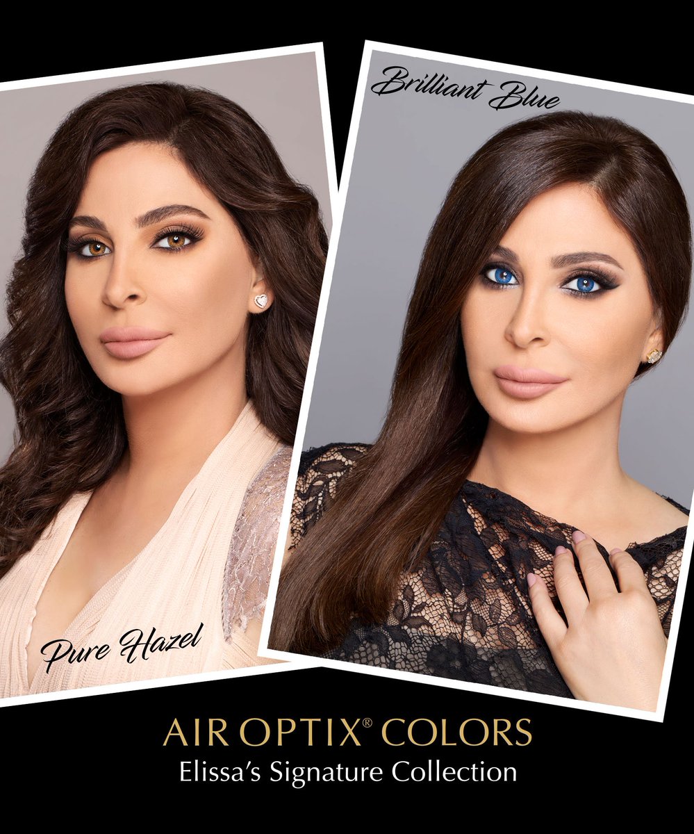 SazElissa's tweet photo. #إليسا تختار عدسات فريش لوك وتدعوكِ لاختيارها ايضا "لعيون أكثر تألقا".
#Freshlook #AirOptixcolor
@elissakh @Gabgoub1 https://t.co/15R5Bzg6pt
