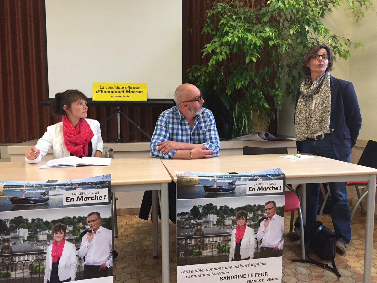 FORTINLhour's tweet photo. Après avoir reçu, échangé avec @SandrineLeFeur #LREM, je voterai pour elle face à #DeCalan #Republicain #legislatives2017. Venez Dimanche! https://t.co/yAgBO1vbpv
