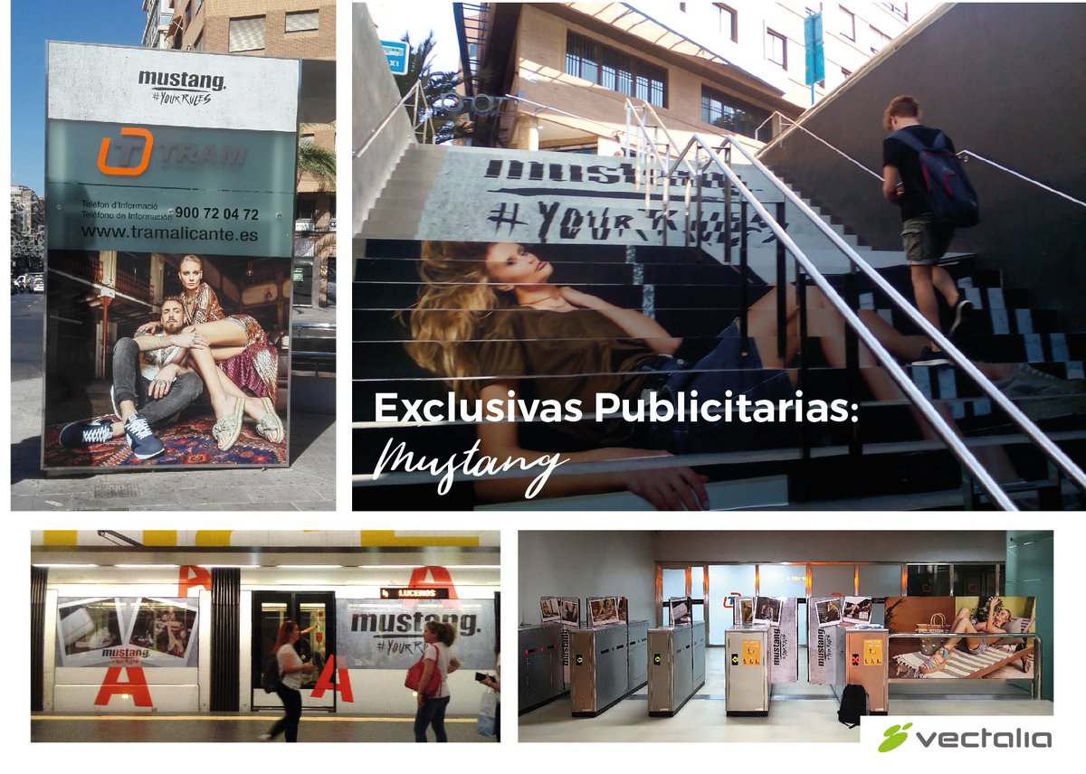 Vectalia Exclusivas Publicitarias ha realizado la campaña de exterior de <a href="/MTNGMustang/">MTNG - Mustang</a> en los espacios del <a href="/TramdeAlicante/">TRAM d'Alacant</a>. ¡Gracias! 👏👏👏
