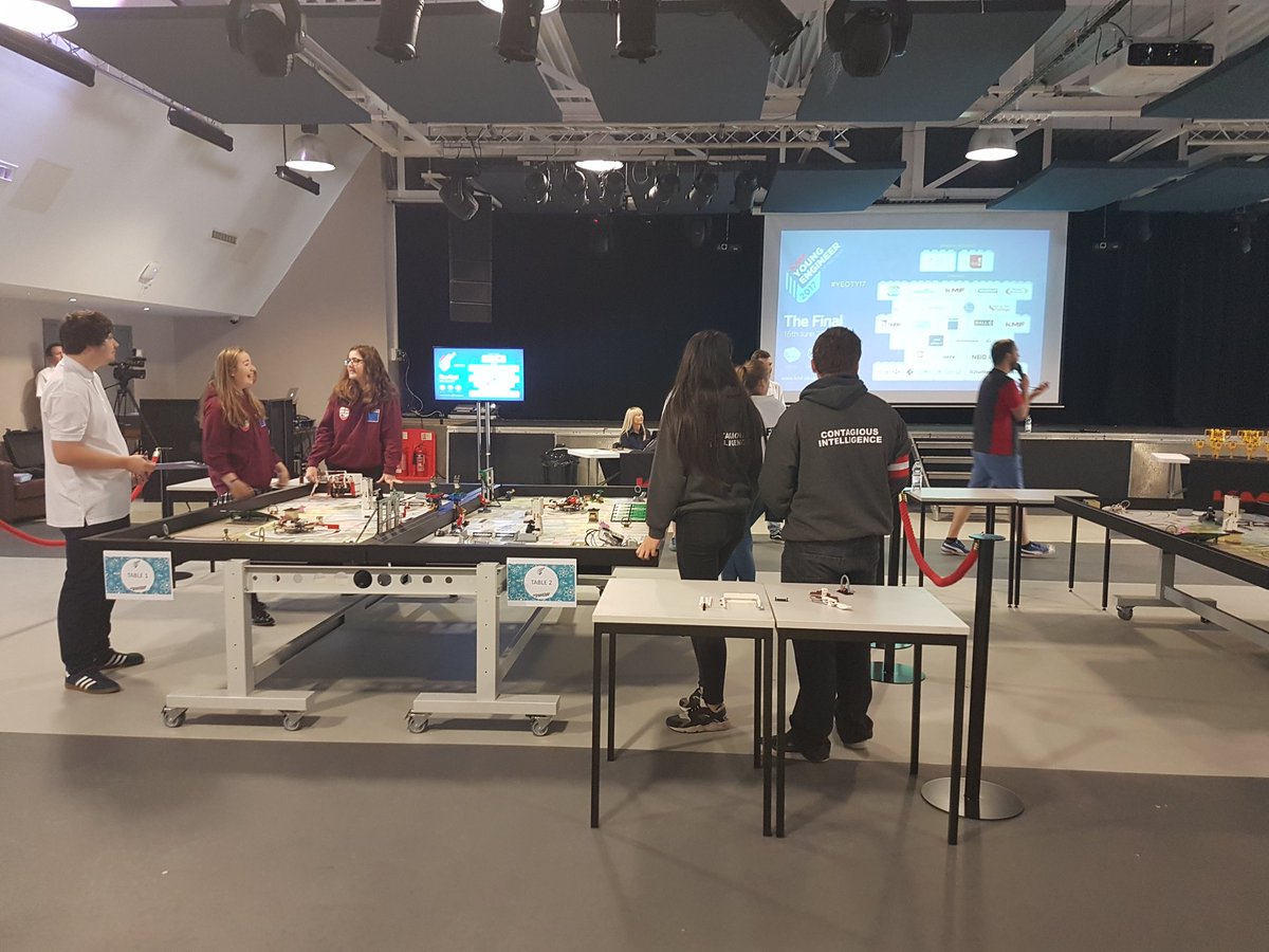 HobbComp's tweet photo. Team #contagiousintelligence first at the tables for #yeoty17 finals @KMFmetal @Moorside_High https://t.co/KPwuoAK2ia