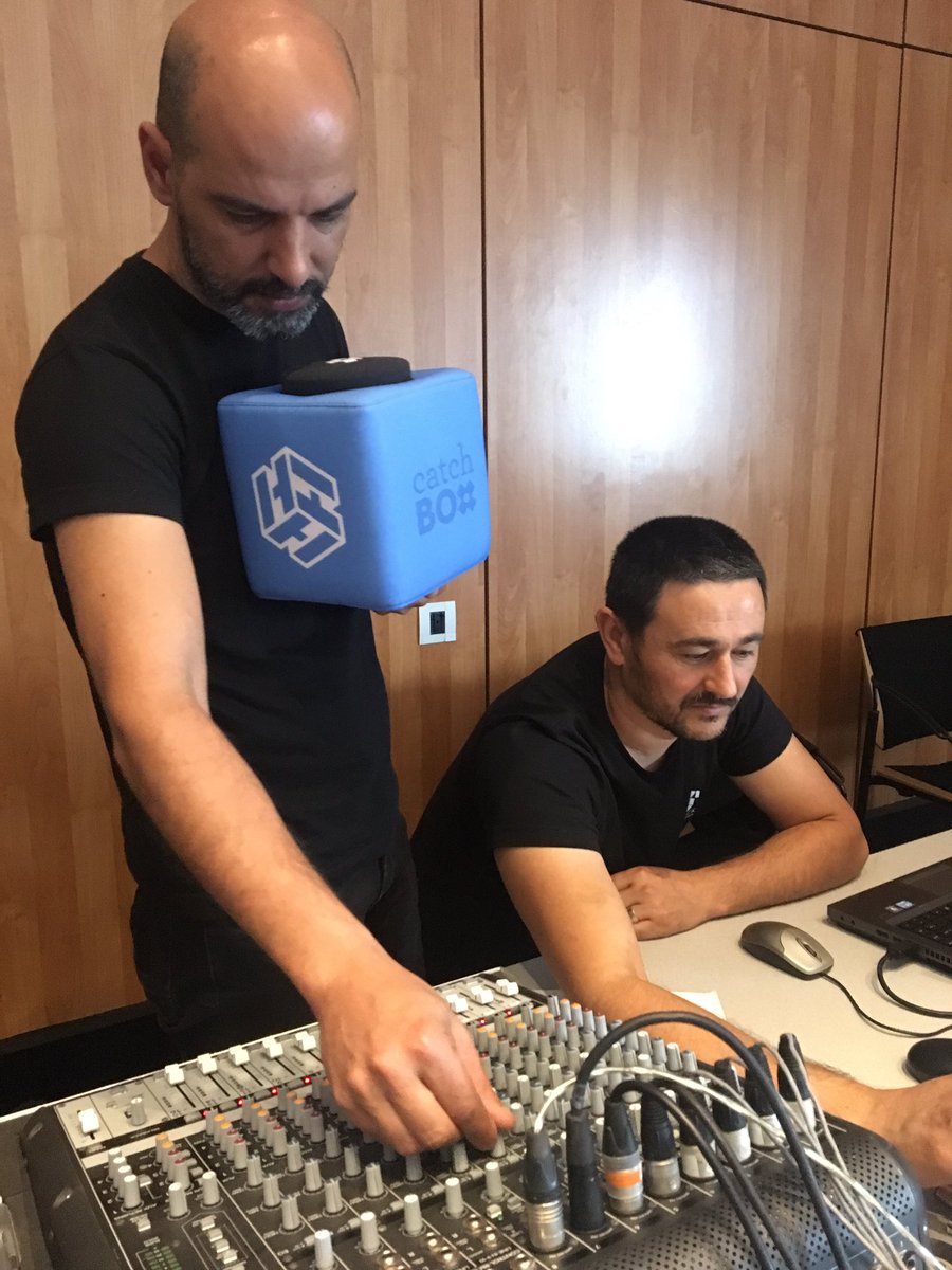 Check, check...the catchbox mic is ready for your confessions at noon in Room 2 #Ecsite2017 – Defining the 7 sins of science communication.