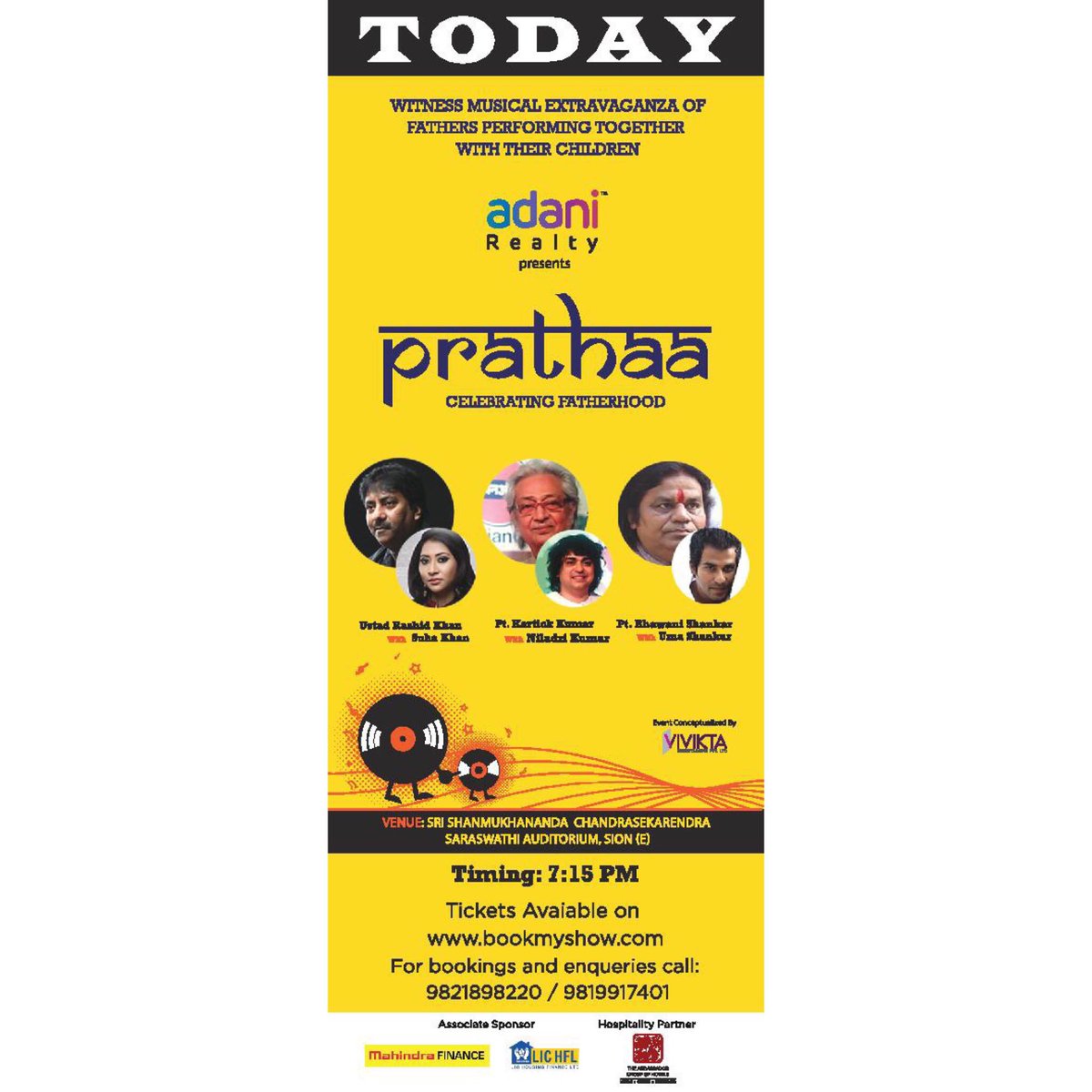 ViviktaEnt's tweet photo. TODAY IS THE DAY! Are you ready to get an experience of a lifetime. Catch you all today at Shanmukhananda Hall. Be There! https://t.co/4UGapMVBO2