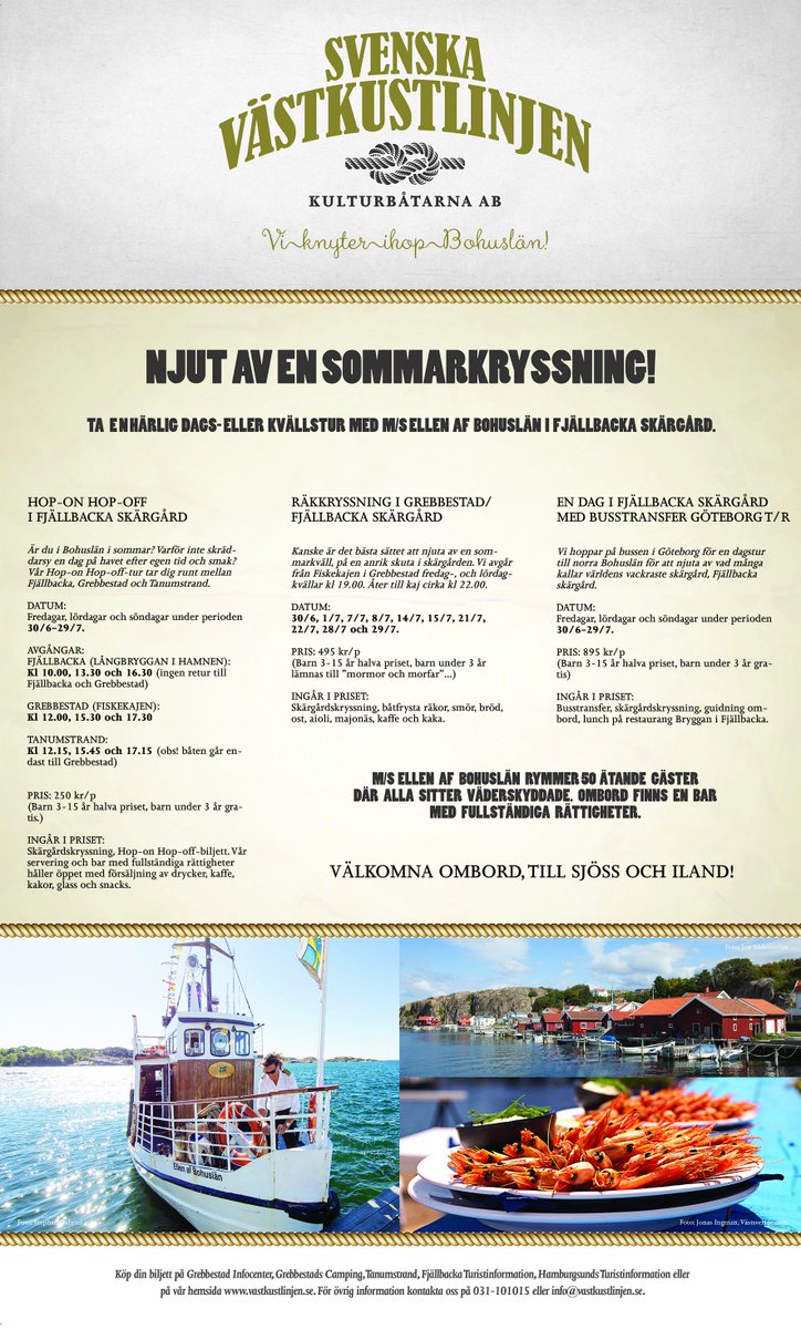 🇸🇪 NJUT MED OSS I FJÄLLBACKA I SOMMAR! 🇬🇧 ENJOY FJÄLLBACKA WITH US THIS SUMMER! #swedishwestcoastline #svenskavästkustlinjen #bohuslän