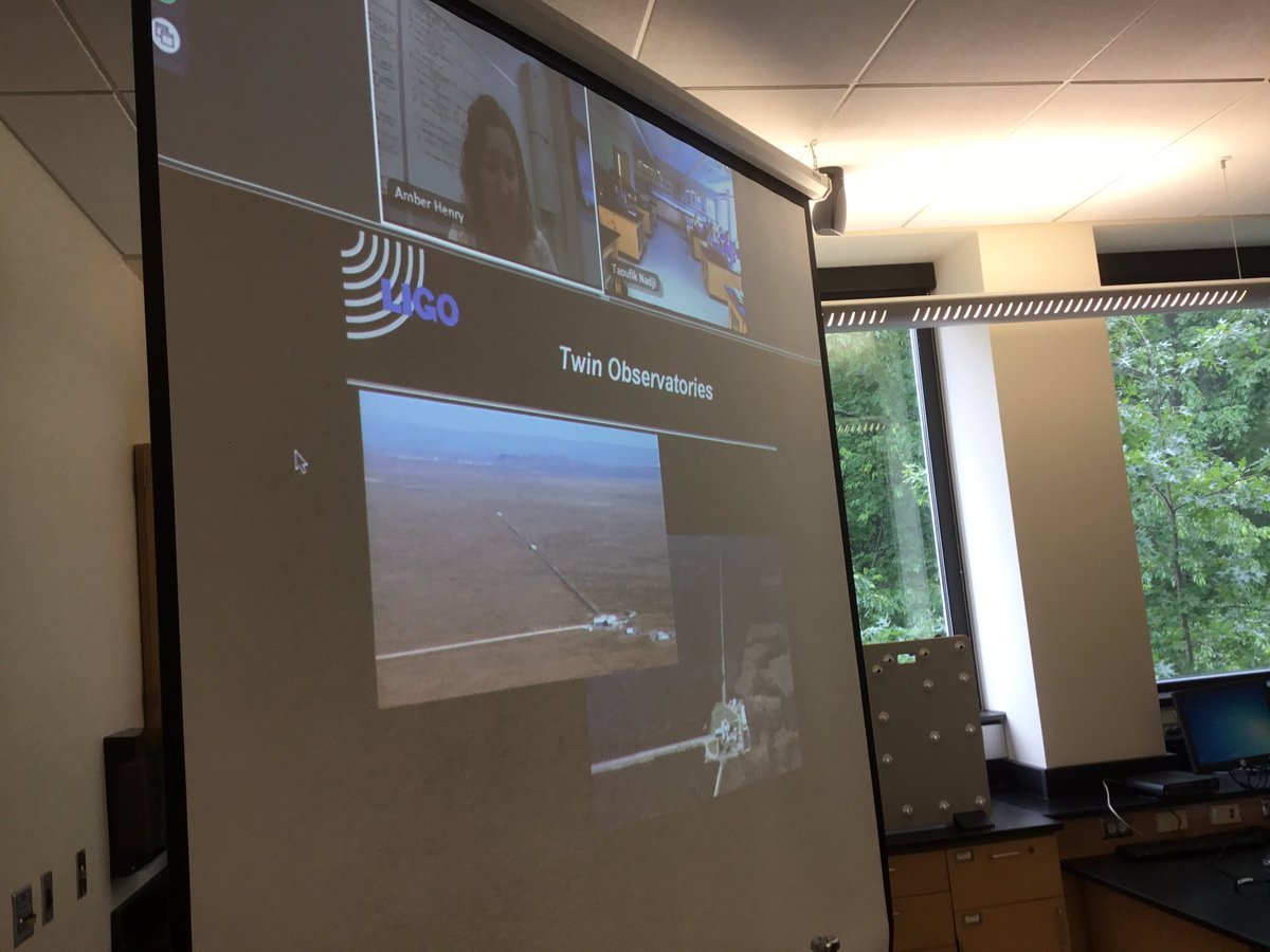 MrLeNadj's tweet photo. Thanks 2 @MissStrunk, my #physics & #PhysicalScience Ss learned about @LIGO #science. #iteachphysics @LIGOWA #iteachphysicalscience #4DidiRA https://t.co/PQOkbCSqgy