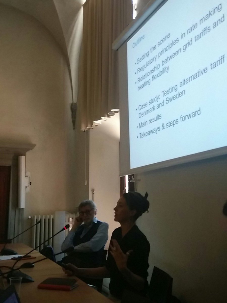 PCBhagwat's tweet photo. #ClaireBergaentzle presenting on #GridTariffs to support #flexibility @FSR_Energy @FSR_Transport conference @JMGlachant https://t.co/QDMyMTE3uo