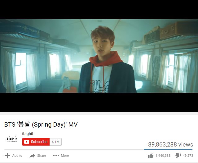 Rise_of_BTS's tweet photo. [Stream] #Roadto100M
📌#SpringDay90M
👉Spring Day- https://t.co/GYqwJ27uvy  
🌱89,863,288 views
Let's stream, ARMY!
@BTS_twt https://t.co/0ahSAW6Ppt
