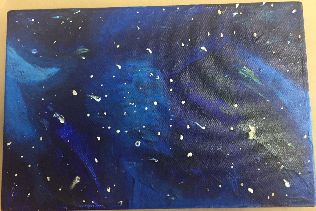 cartiergIow's tweet image. i did an abstract acrylic piece in art why does it look like it has a demon in the middle lmao