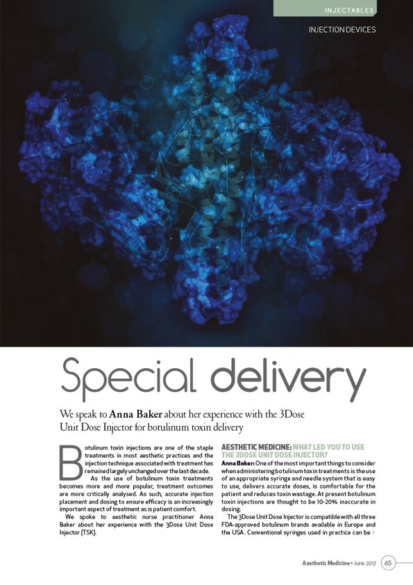 vlowmedical's tweet photo. Aesthetic Medicine Magazine asked Anna Louise Baker why she recommends the new 3DOSE Unit Dose Injector. https://t.co/eB4J02EftX