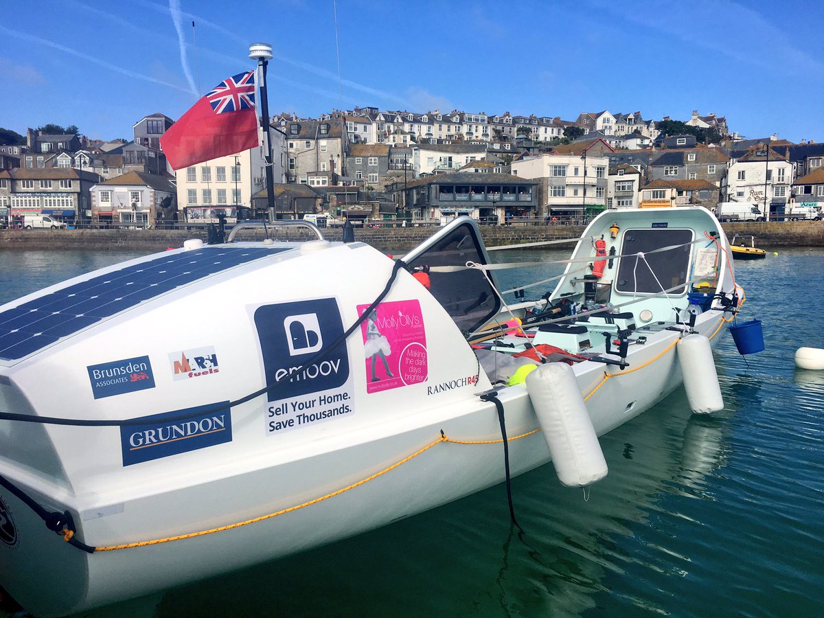 LauraTryUK's tweet photo. Boat Update: We're on land for the day in St Ives. Look at Lion Heart, she's a beauty! 🦁💛 https://t.co/2fE4nWbCbw