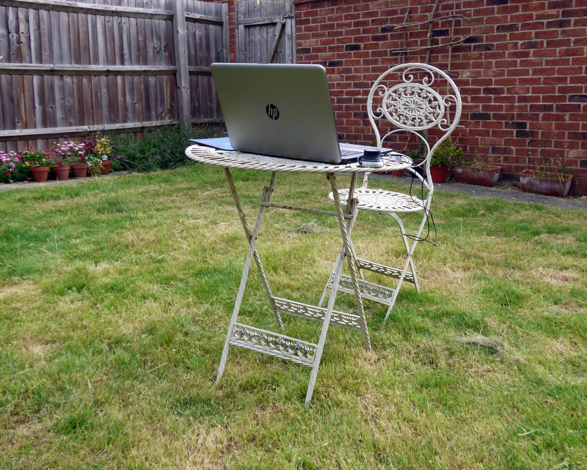 Working in the open-plan office this morning :-)