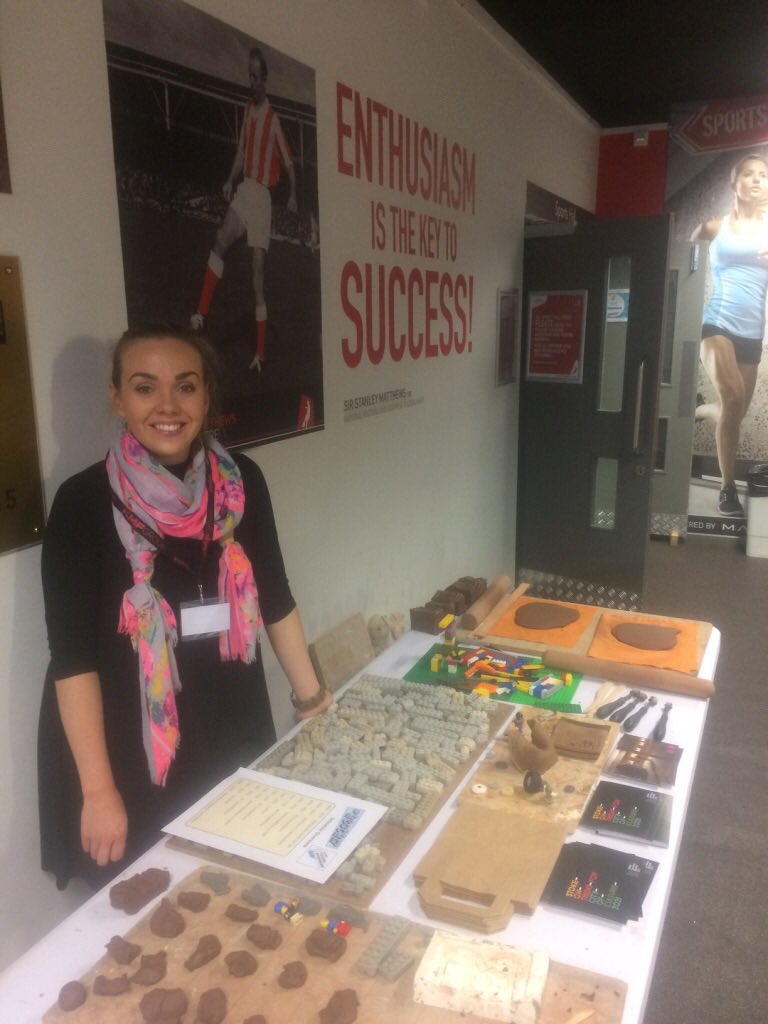 BCBfestival's tweet photo. Come and say Hi to @xTasminJanex and make yourself a Clay lego figure or brick - we are here at @KMFmetal #YEOTY17 final #STEMintoSTEAM https://t.co/lckSybizhG