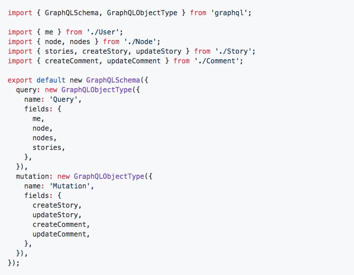 ReactStarter's tweet image. How to organize a @GraphQL schema (example) github.com/kriasoft/nodej… #graphql #relayjs #reactjs #nodejs