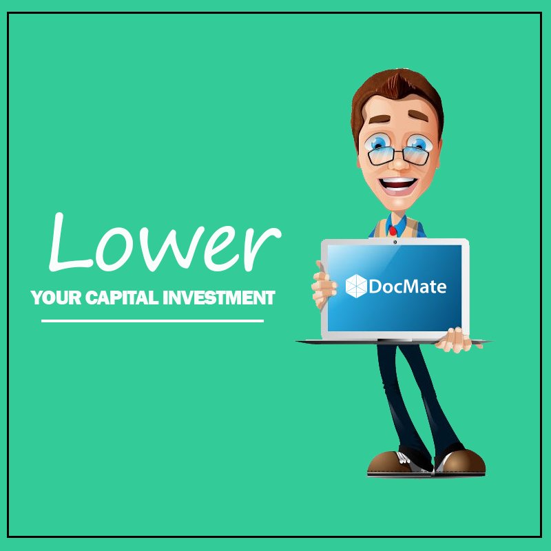 DocMate's tweet image. #DocMate lower your capital investments.