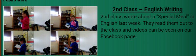 2nd Class English Writing.
They wrote about "A Special Meal".
For more check; castletownshendns.ie/pupil-s-work.h…