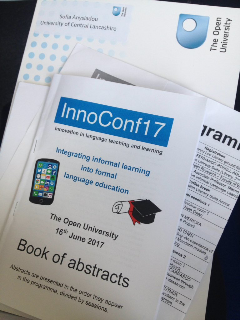 SofiaAnysiadou's tweet photo. #InnoConf17 has just started! Some very interesting sessions coming up! #edtechchat #socialmedia #languagelearnig https://t.co/WKD18Vwtiq