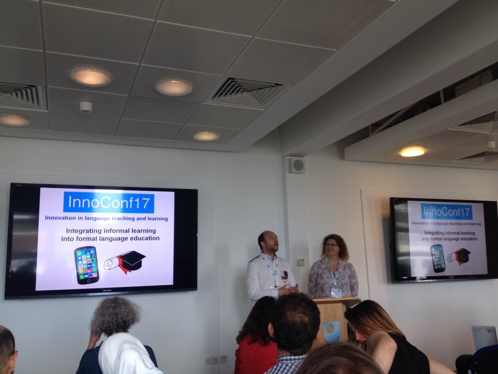 SofiaAnysiadou's tweet photo. #InnoConf17 has just started! Some very interesting sessions coming up! #edtechchat #socialmedia #languagelearnig https://t.co/WKD18Vwtiq