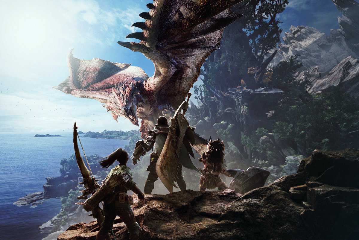 MH_official_JP's tweet photo. PS4『モンスターハンター：ワールド』ではハンターたちは“新大陸”と呼ばれる未知の大陸に調査団の一員として足を踏み入れる。高密度な環境全てを利用した新たな狩りの世界が今広がる。https://t.co/jUViyf1sPM #MHWorld #モンハンワールド https://t.co/kyZFiTXQtC