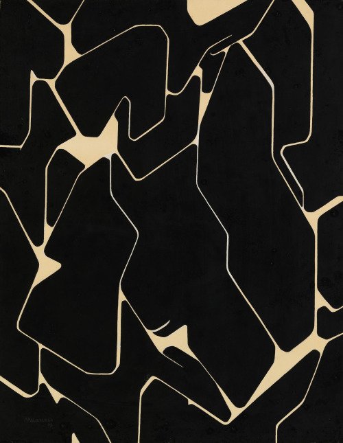 yo no quiero representar,sino manifestar o,al menos,colaborar en el acto de la aparición (...) Pablo Palazuelo #ViernesDeArte  Untitled,1963