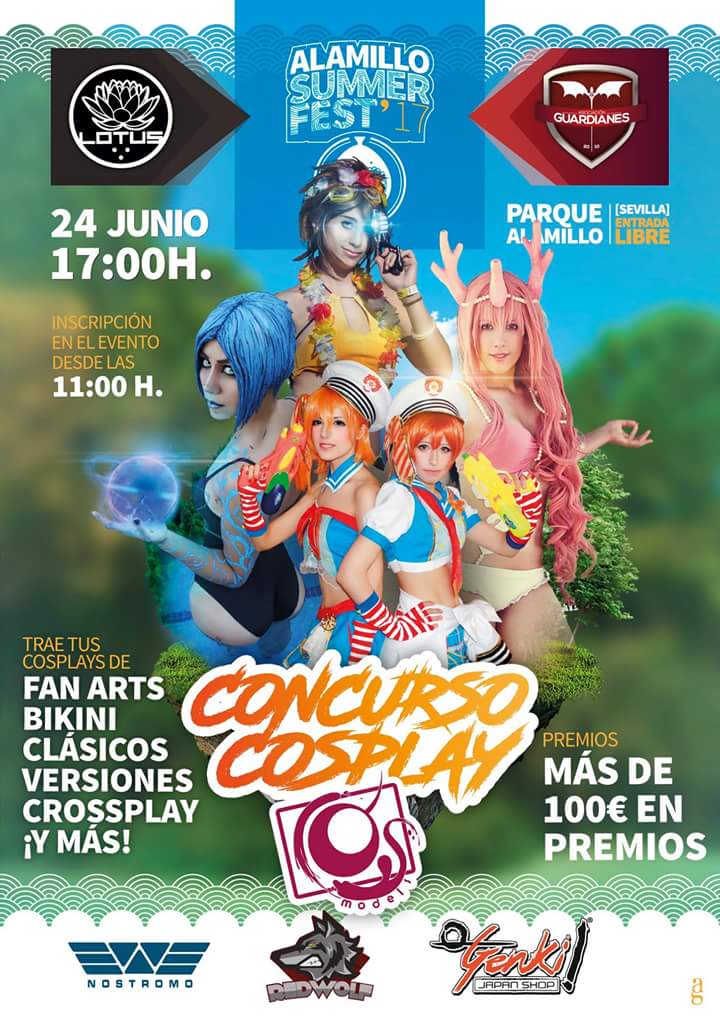 AsoGuardianes's tweet photo. Apuntate a nuestro concurso de cosplay del  #AlamilloSummerFest organizado por @CosmodelsAgency !!
https://t.co/MOcU2feeFH https://t.co/NdTbhqKe4K
