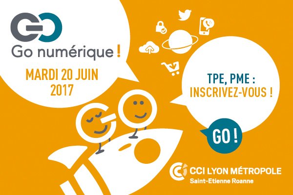 CCILYONMETRO's tweet photo. Dernier jour pour vous inscrire à Go numérique, LA journée qui peut booster votre business @Gonumerique #numerique https://t.co/4mjiWHaMjZ https://t.co/YQXSzkdrhT