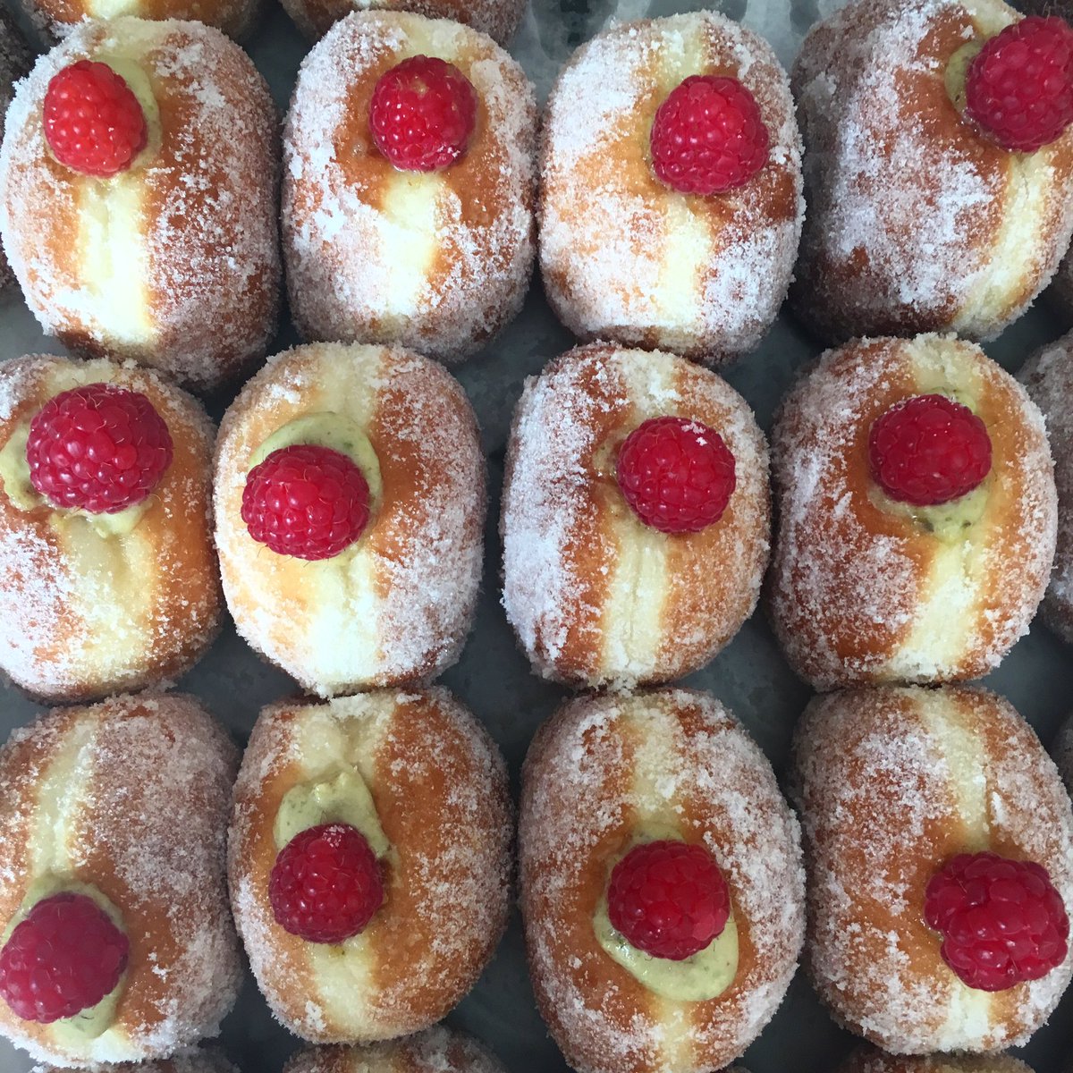 FlourPot_Bakery's tweet photo. We are donating 50p from every donut sold today to help those who have suffered this week #GrenfellTower - help us by buying them! https://t.co/x8E6pB7SNf