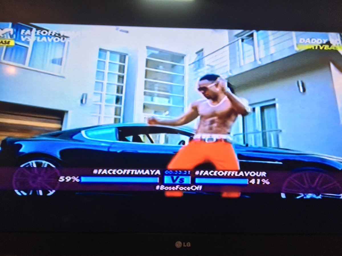 MTVBaseWest's tweet photo. .@timayatimaya in the lead, make sure you vote for your favorite #FaceOffFlavour for @2niteFlavour &amp; #FaceOffTimaya for @timayatimaya https://t.co/ciSGGJLUpx