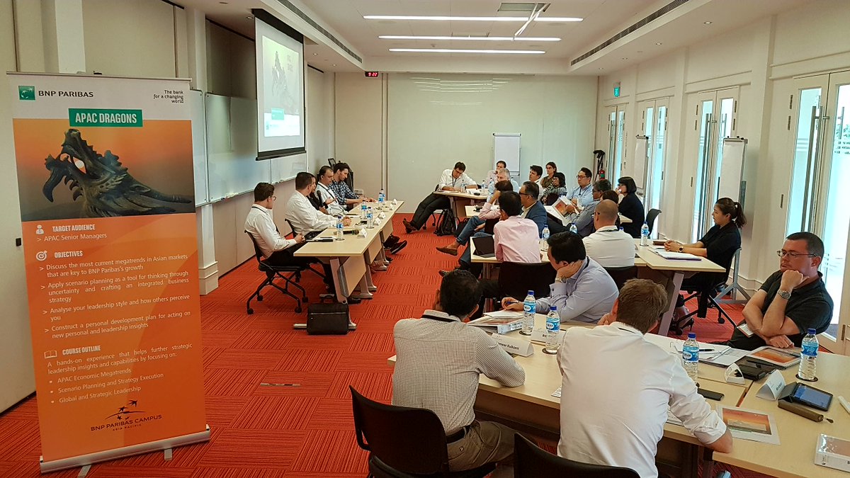BMonneron's tweet photo. Intensive discussion at the Singapore Campus with Fintech experts in APAC Dragons leadership programme on strategy building @BNPParibasAPAC https://t.co/W1zZAX9eke