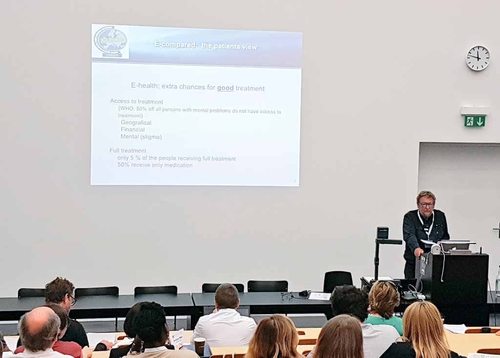 Very important to include the patients' perspective in research. <a href="/PaulArteel/">Paul ARTEEL</a> from @GamianE  #ecompared #depression