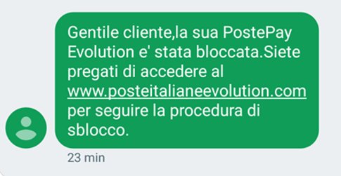 GDATA_IT's tweet photo. #venerdìphishing #occhioallatruffa #PostePayEvolution
Gli utenti ricevono SMS fasulli dal numero usato da #BancoPosta. 😱@PosteNews https://t.co/GhiwlzLyIs