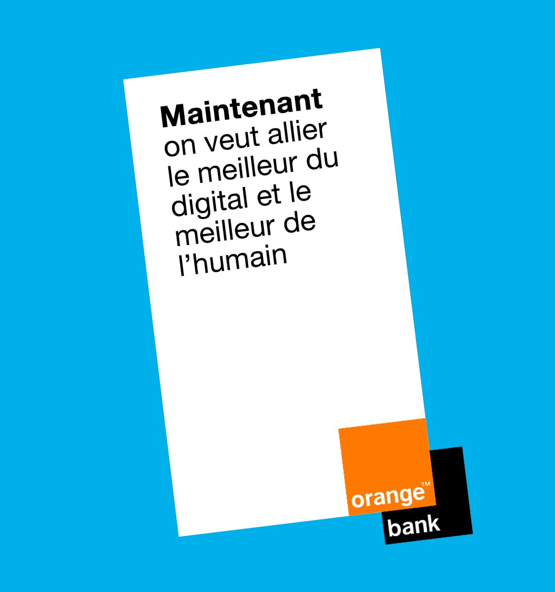 OrangeBankFR's tweet photo. Et si la #banquemobile était le meilleur ami de l'homme ? 😋 #humaninside #relationclient https://t.co/WuB8rmYxrN