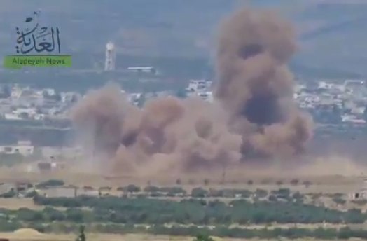 JulianRoepcke's tweet photo. #News 
After several days of calm, the #AssadPutin air force resumed air strikes on the "Homs De-Escalation Zone" (#Hula and around).
#Syria https://t.co/ydwIPYyLbn
