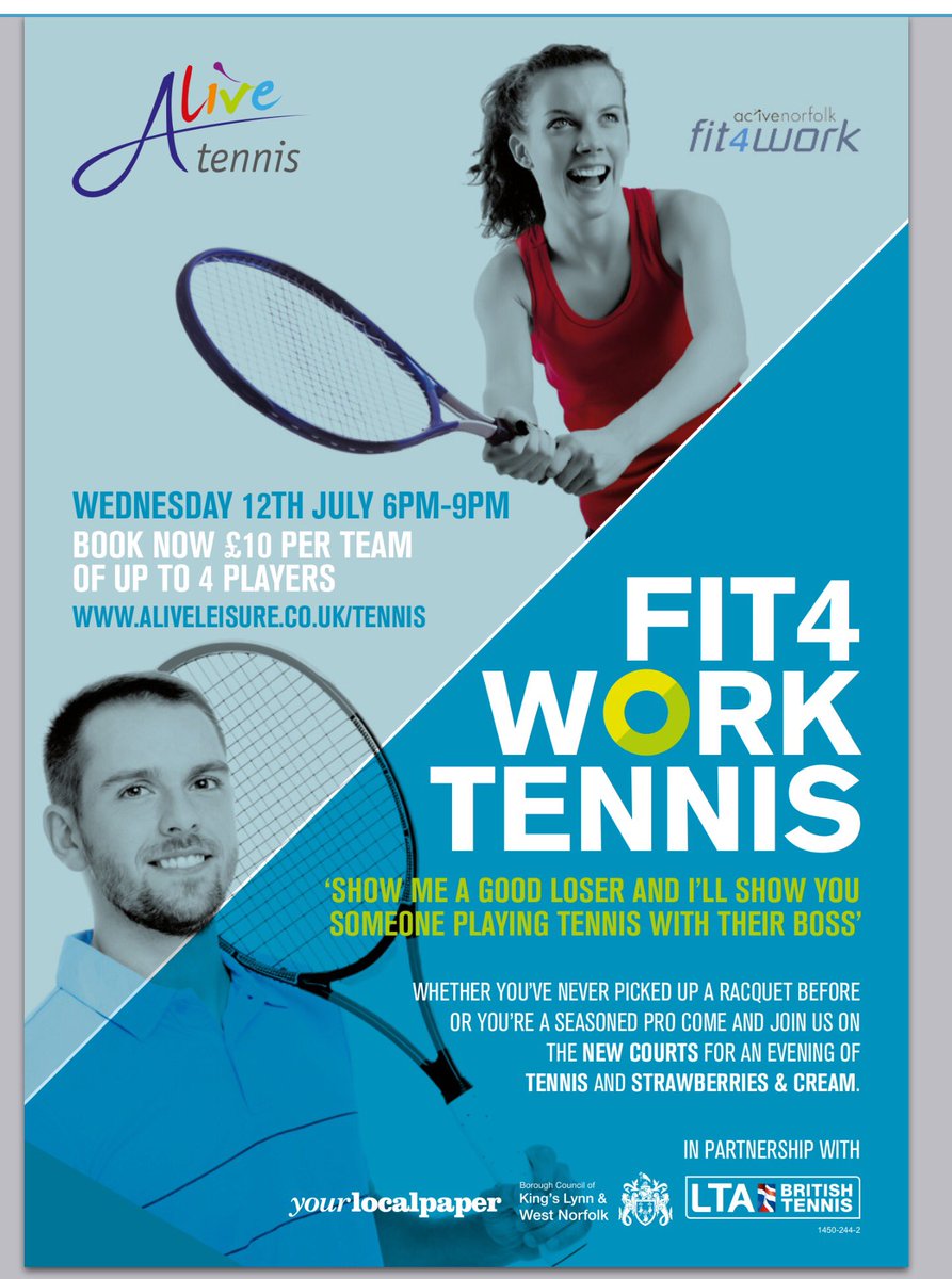 Looking forward to this great event, hoping our sponsors <a href="/YourLocalPaper/">Your Local Paper</a> will be entering a team 🎾🎾
