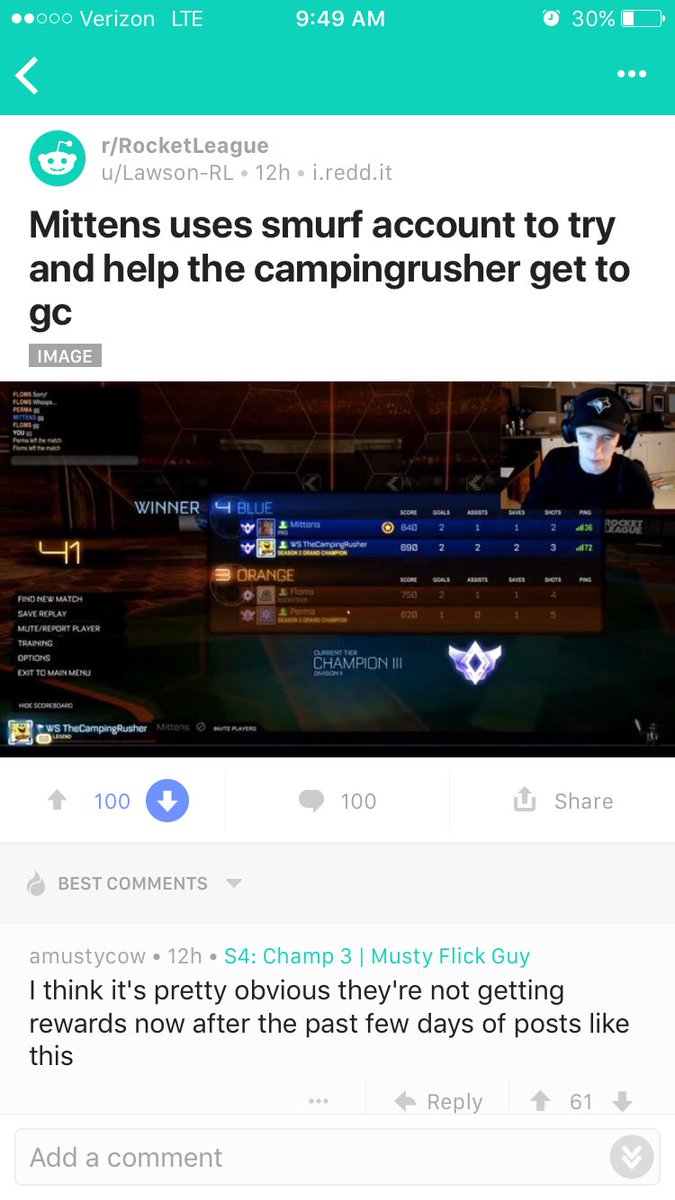 LoganRL_'s tweet image. .@TheCampingRush the same dude. The rocket sub reddit in a nut shell. How about people worry about themselves