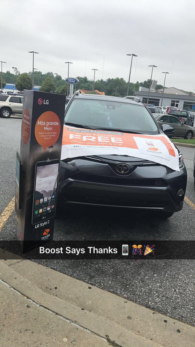 Frederick_Boost's tweet photo. Ready to have a BIG Weekend #BoostSaysThanks #FrederickMd45WaverlyDR @SPGmikeSPG @Leesburg_Boost https://t.co/Pc7heVN55u