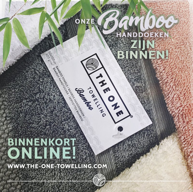 Daar zijn ze!! Onze Bamboo handdoeken zijn binnen! Wil jij ook zo'n mooie handdoek? Neem contact op voor meer informatie!