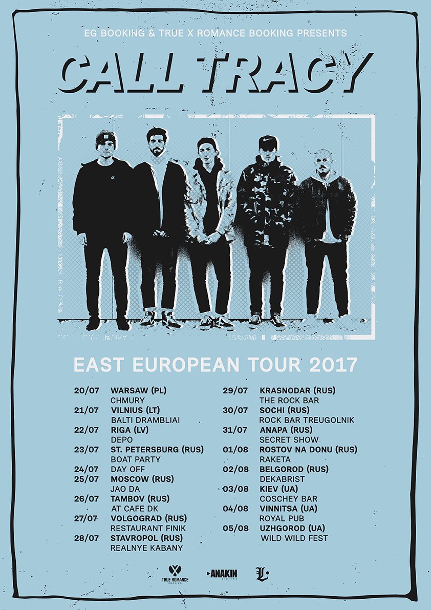 calltracyband's tweet photo. How cool is this? We're going on an East European tour later this summer! Stoked! ��️ https://t.co/NoFE3mZIP5