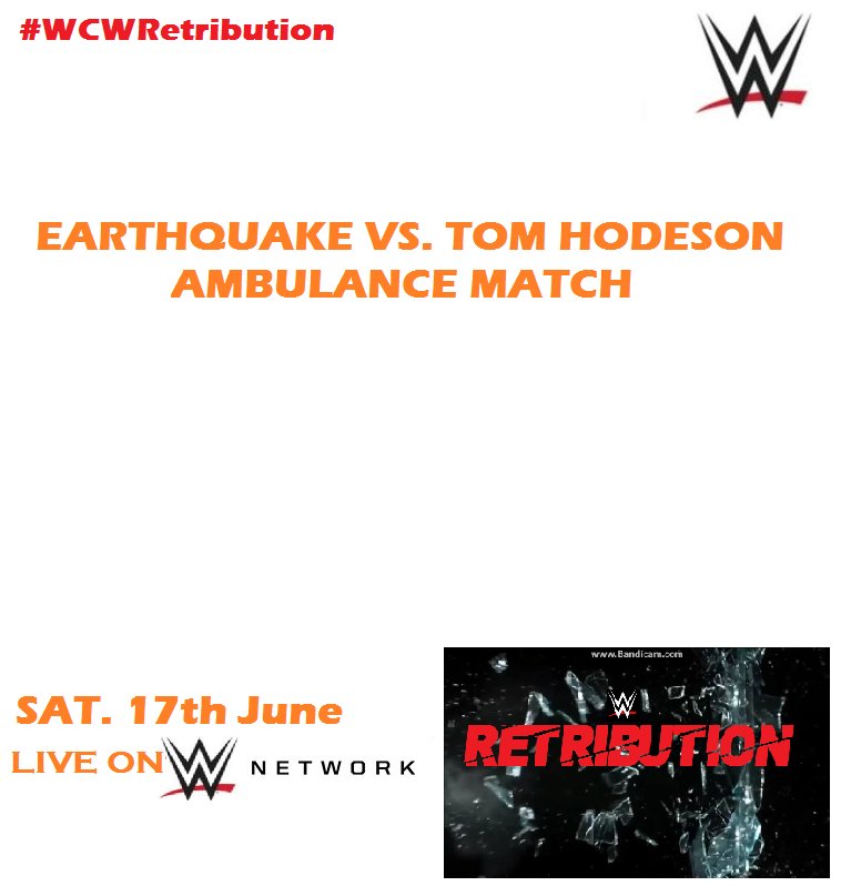 WCW_UK's tweet photo. .@TomHodesonWCW looks to put #TheFreakingGuy @EarthquakeWCW in the back of an Ambulance in there #AmbulanceMatch. #WCWRetribution https://t.co/pwEkta44pW