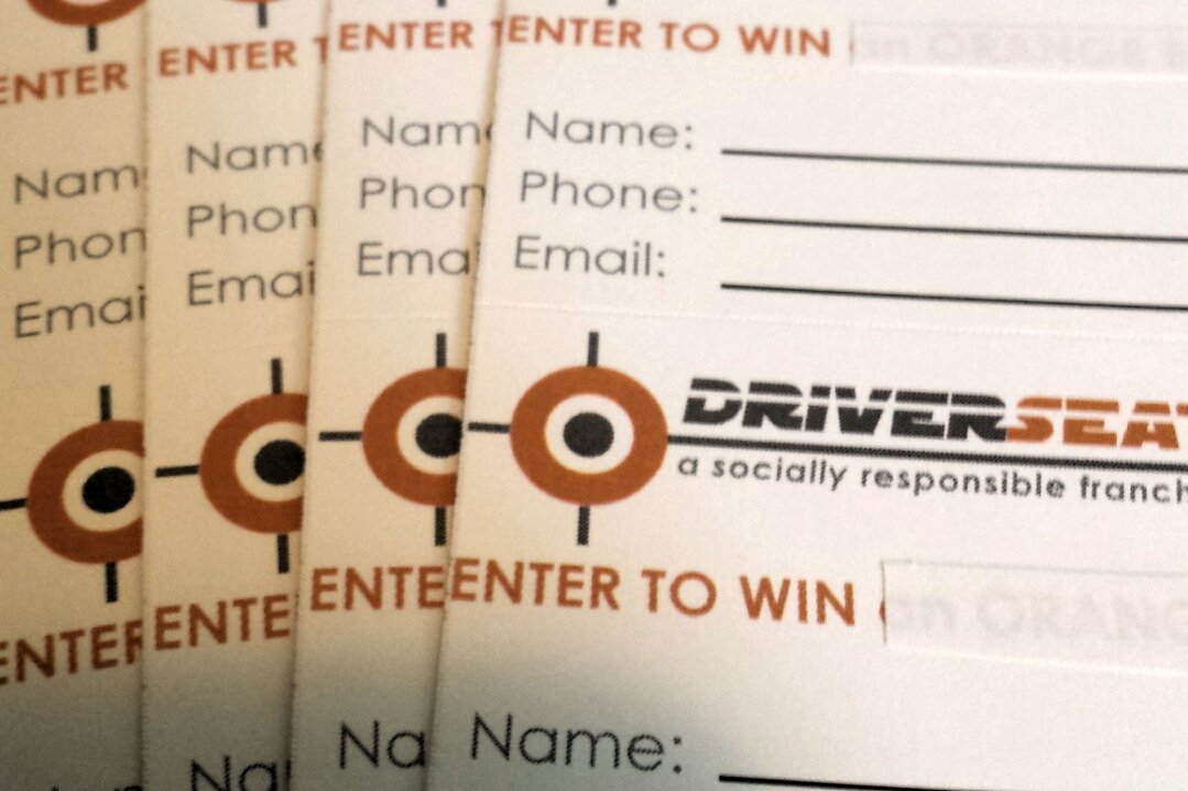DrvrstBurlingON's tweet photo. Did someone say WIN?! Drop by our tent on Brant st. Fri/Sat @BSOMF for some great prizes and swag #driverseat https://t.co/jjGXNMPreq