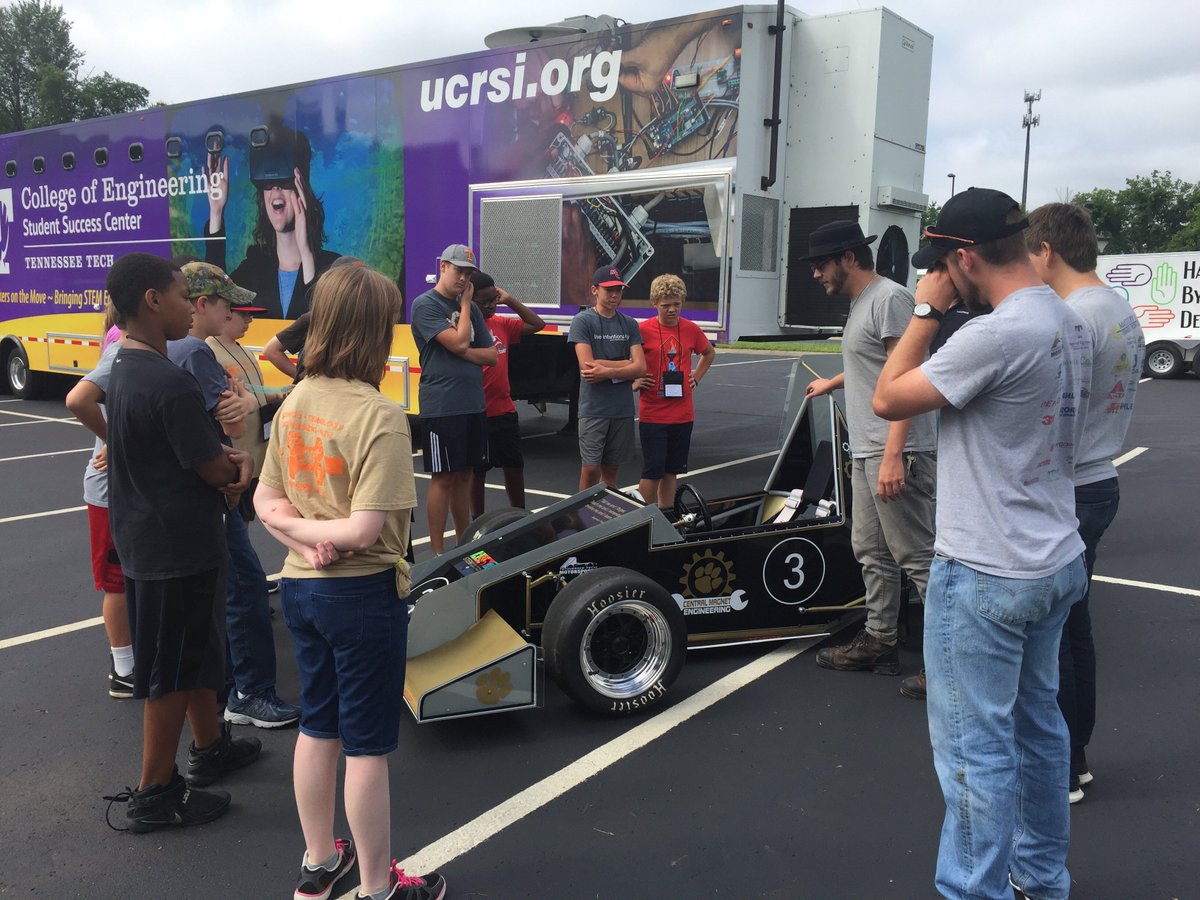 Thanks @TTUMotorsports for visiting STEM camp #engineering #learnbydoing