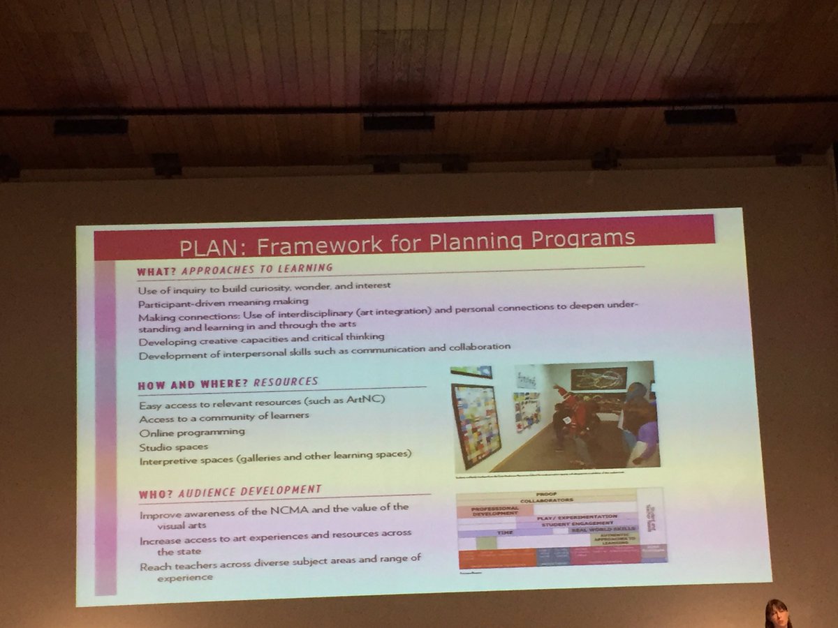 CarolineHMarcus's tweet photo. Michelle Harrell @NCMA discussing distance learning in Museums @OxfordASPIRE #DLNET @morethanadodo https://t.co/no6AEhAxXt