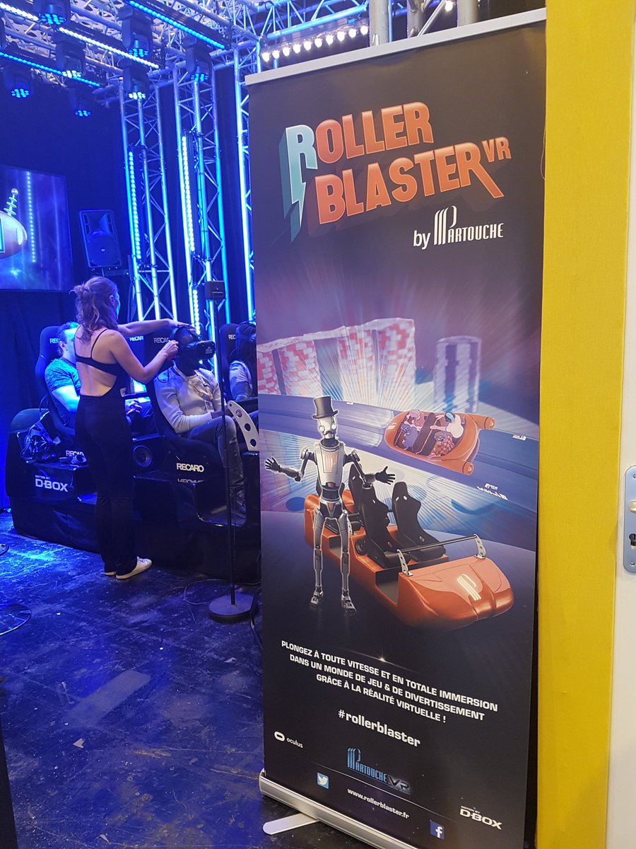 JoelleDoumbe's tweet photo. Vivre une #expérience de jeu en #VR avec le @partouchelab #RollerBlaster #VivaTech #VivaTechnology2017 #OrangeStartup https://t.co/P3vryyW1BX