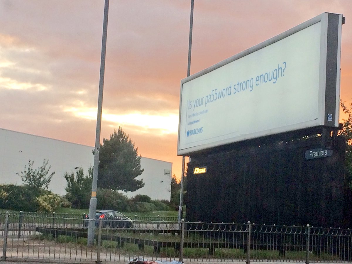 Unit3DesignUK's tweet image. This made me chuckle! Is your pa55word strong enough? #Barclays