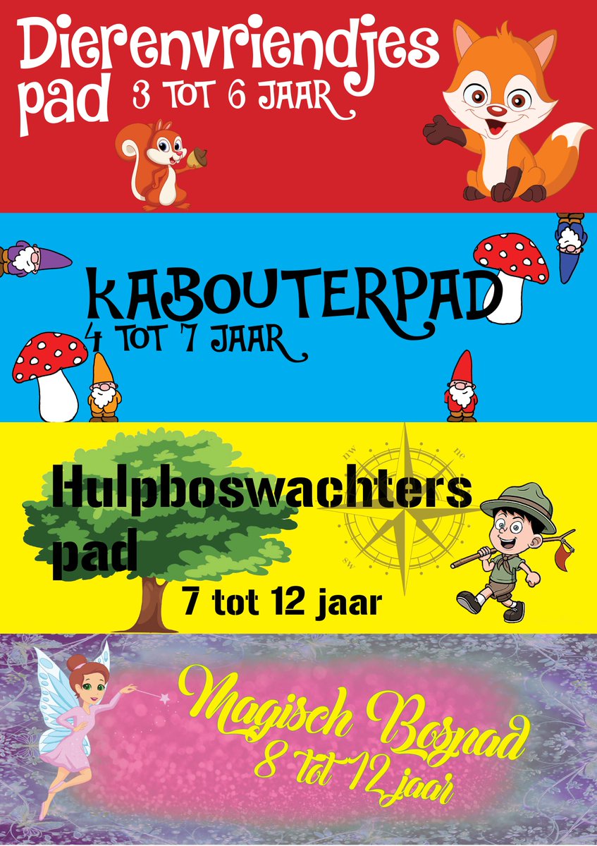 Nog zin om iets te leuks gaan beleven? We hebben 4 reuzegezellige themapaden voor kinderen! Ook gaaf als #kinderfeestje!