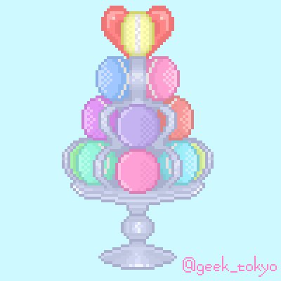 都中カナト マカロンタワー ドット絵 Pixelart T Co Naoaclt5cu Twitter